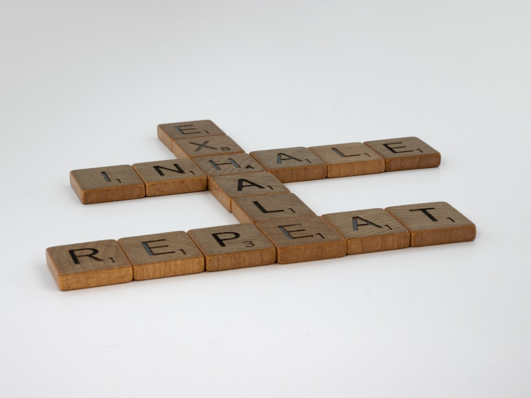 gallery-5 scrabble, scrabble pieces, lettering, letters, wood, scrabble tiles, white background, words, quote, letters, type, typography, design, layout, focus, bokeh, blur, photography, images, image, inhale, exhale, repeat, keep going, breathe, life rhythm, relax, persistence, perspective, endurance, pause,